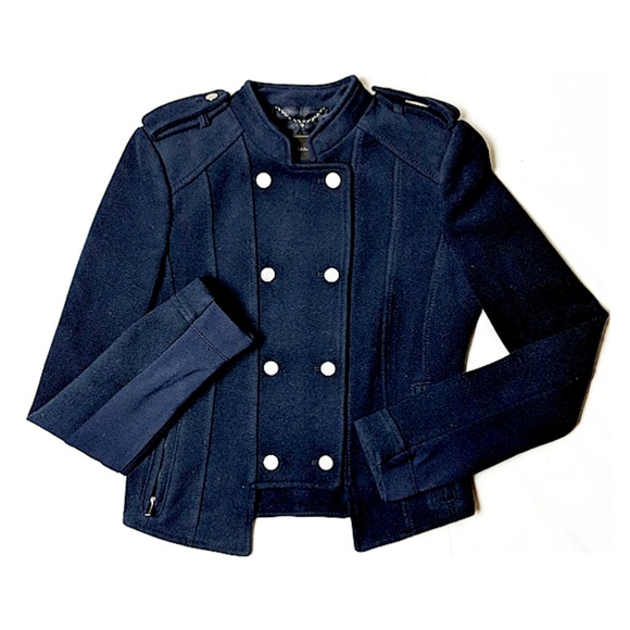 BCBG Max Azria Navy Jacket In Pristine Condition - Picture 1 of 4
